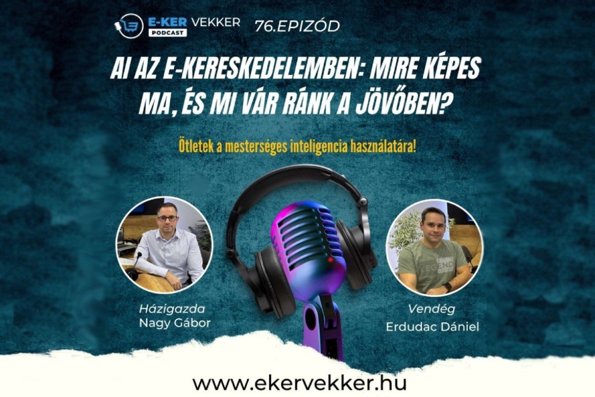 Az AI ereje az e-kereskedelemben: E-ker vekker podcast a Sellvioval a máról és a jövőről