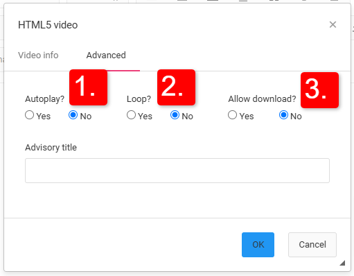 Add HTML5 video