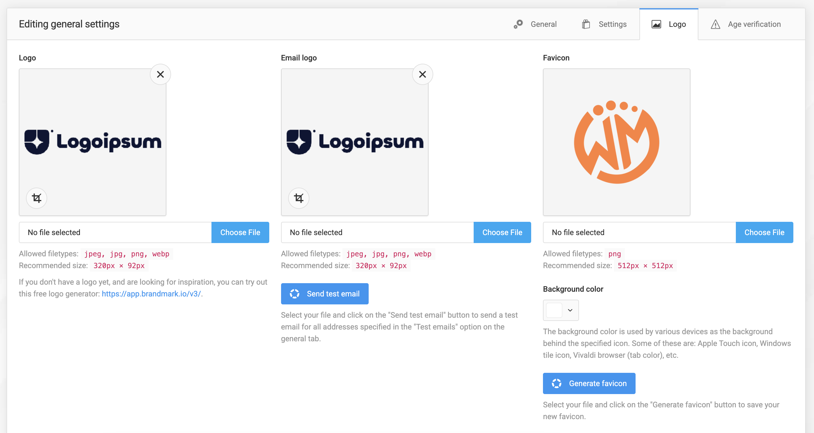 Logos and Favicon