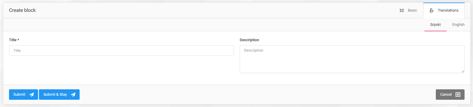 Information Blocks