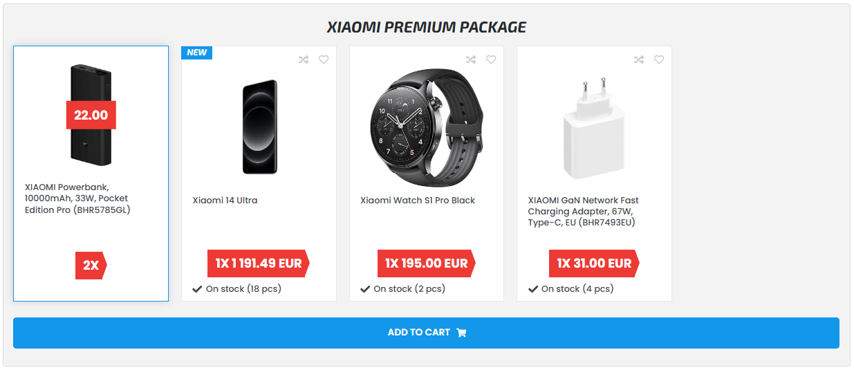 Package discounts