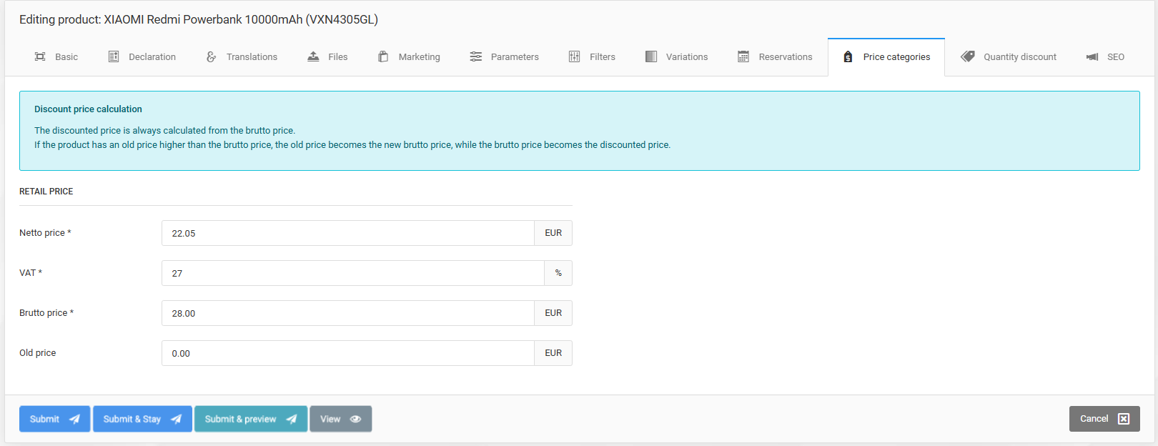 Product management