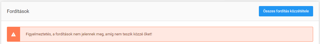 Fordítások oldal