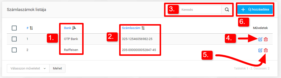 Bankszámlák