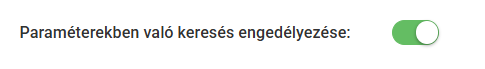Keresési beállítások