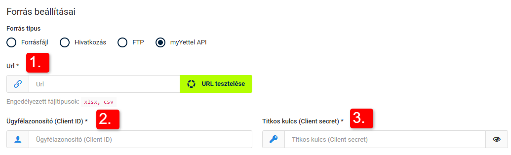 Általános beállítások minden szinkronizáláshoz