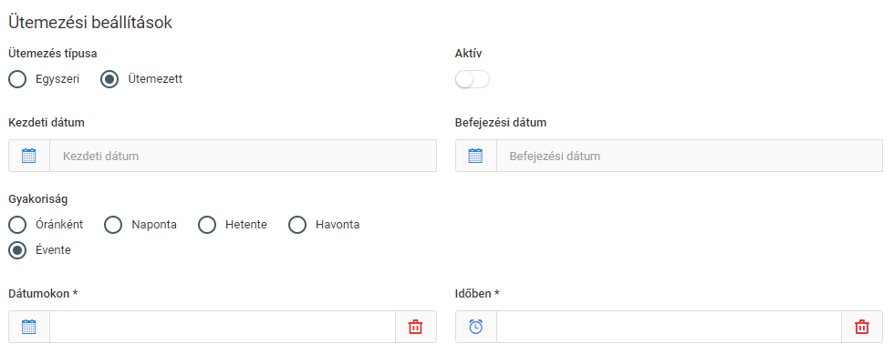 Általános beállítások minden szinkronizáláshoz