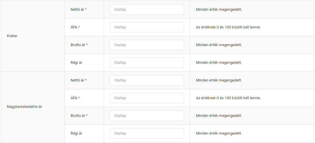 Webshop kategória szinkronizálás