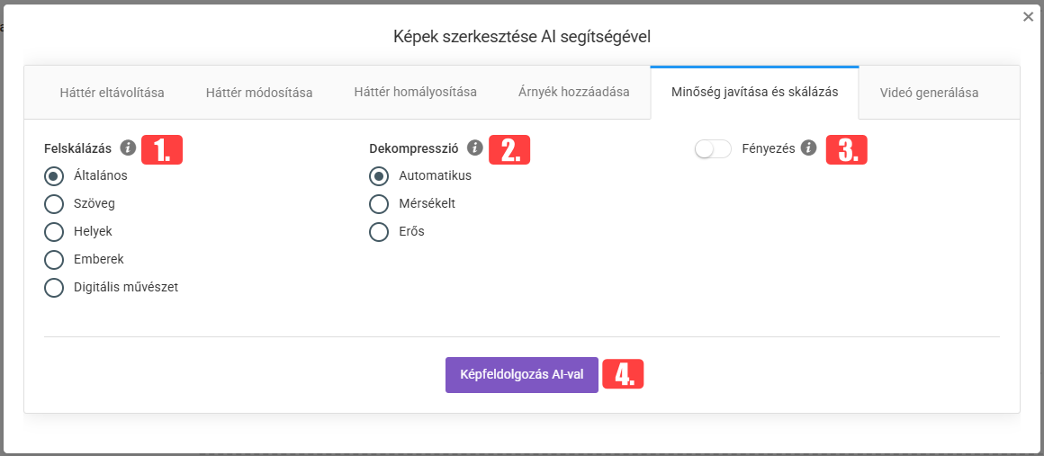Termékek kezelése