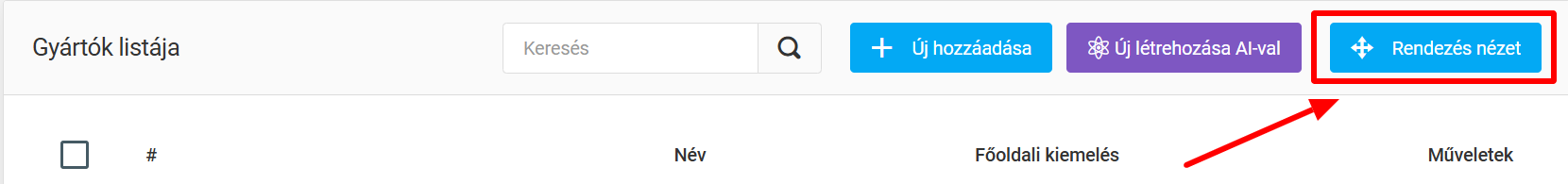 Gyártók és kezelésük