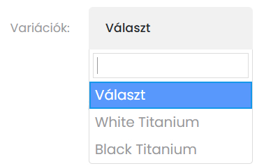 Termékek kezelése
