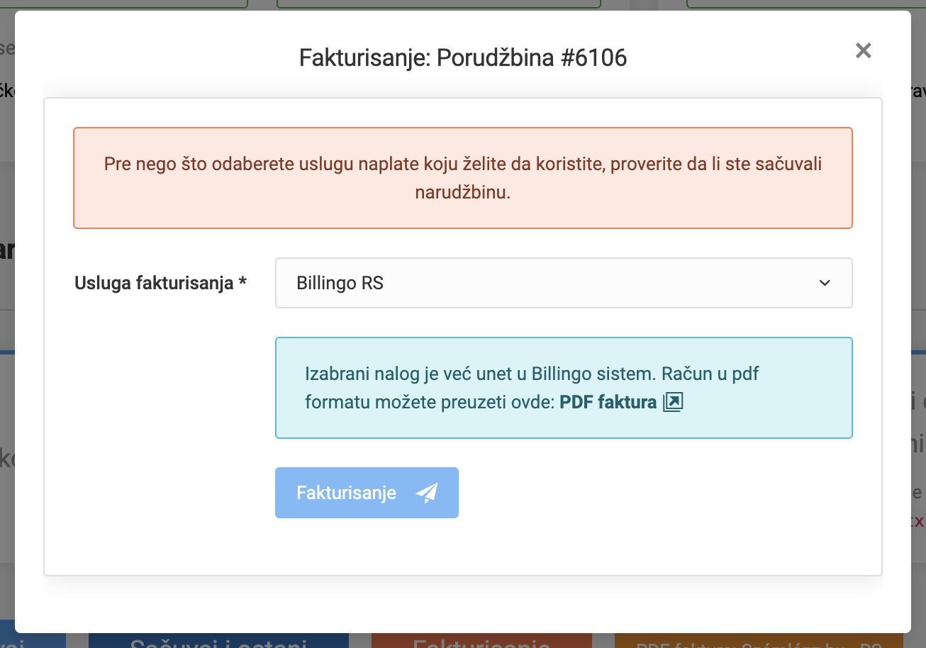 Usluge fakturisanja