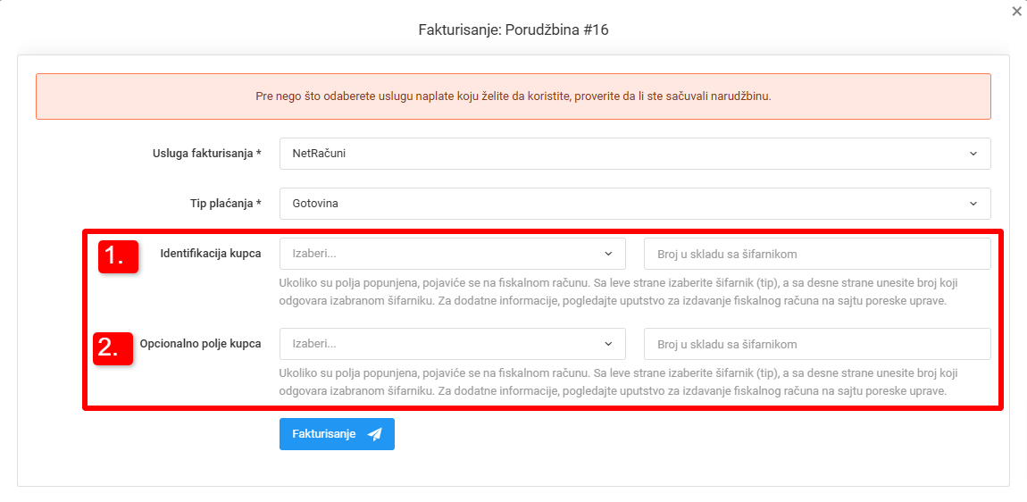 Usluge fakturisanja
