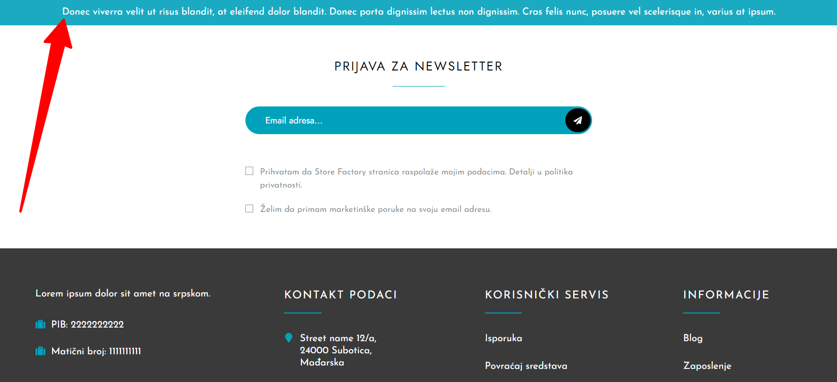 Info paneli