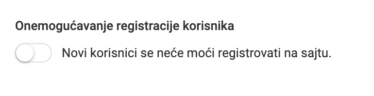 Generalna podešavanja